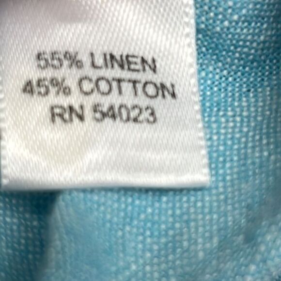 Banana Republic Heather Light Blue Long Sleeve Button Down Dress Shirt- Size XL - Picture 10 of 16